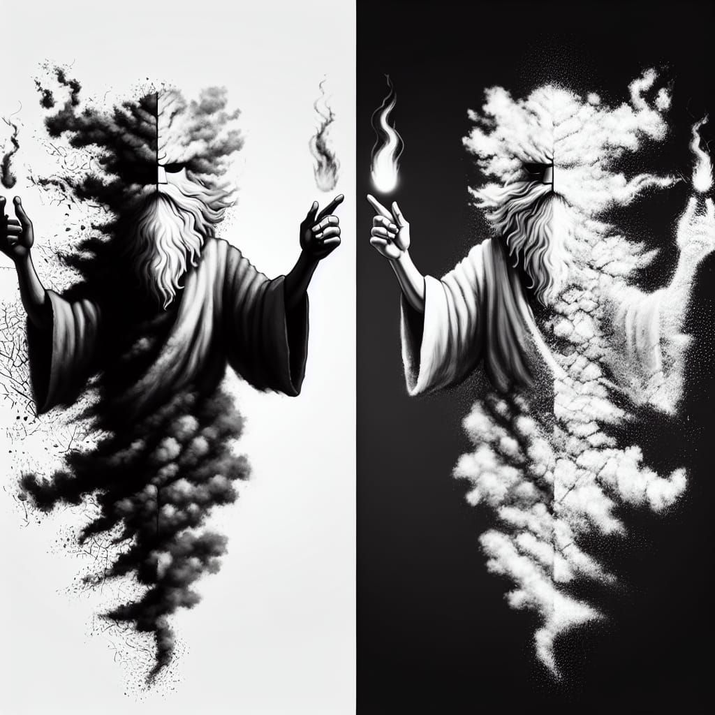 Anthromorphize smoke and mirrors,