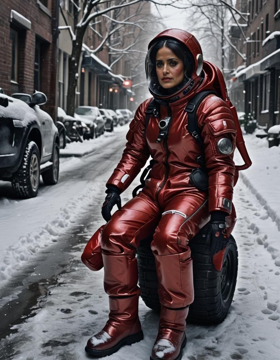Salma on street