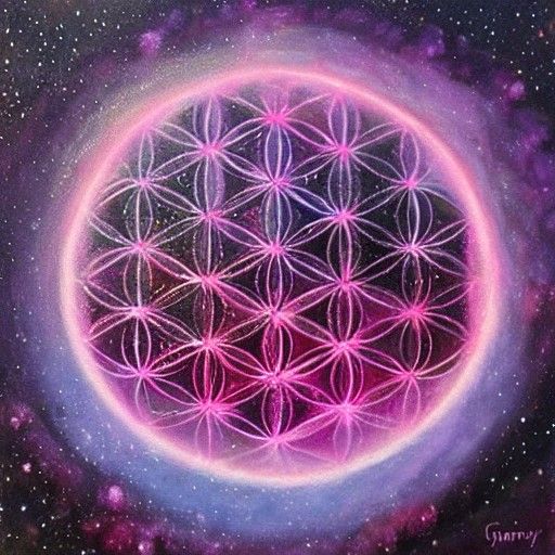The flower of life galaxy