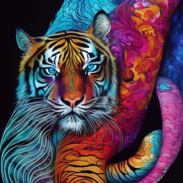 rainbow tiger