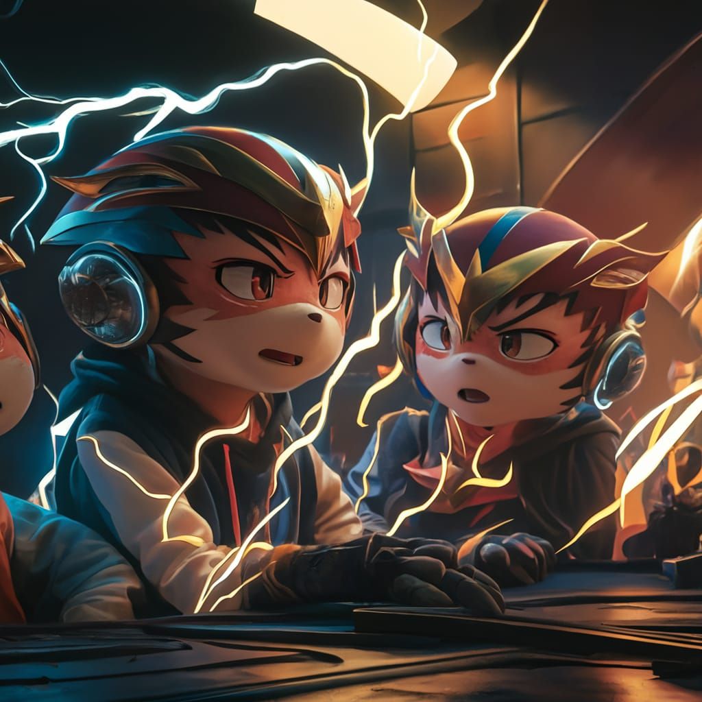 Anthropomorphic lightning