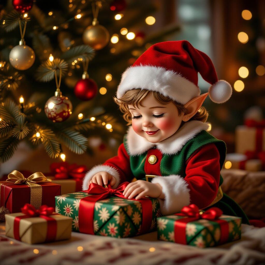 Elf at Work  by @Nuri Knight