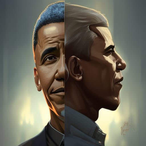 Barrack Obama fighting Joe Biden