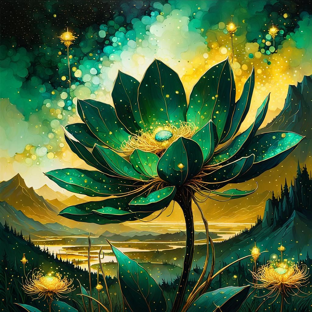 Emerald Flower   by @Pop