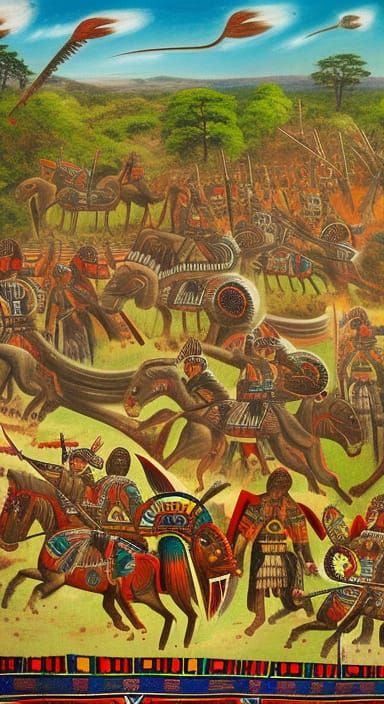 6-Tochtli 1862AD Battle of Yayauhquehtlan-Iximche - AI Generated ...