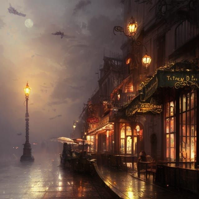 hot coffee date at night café undefined