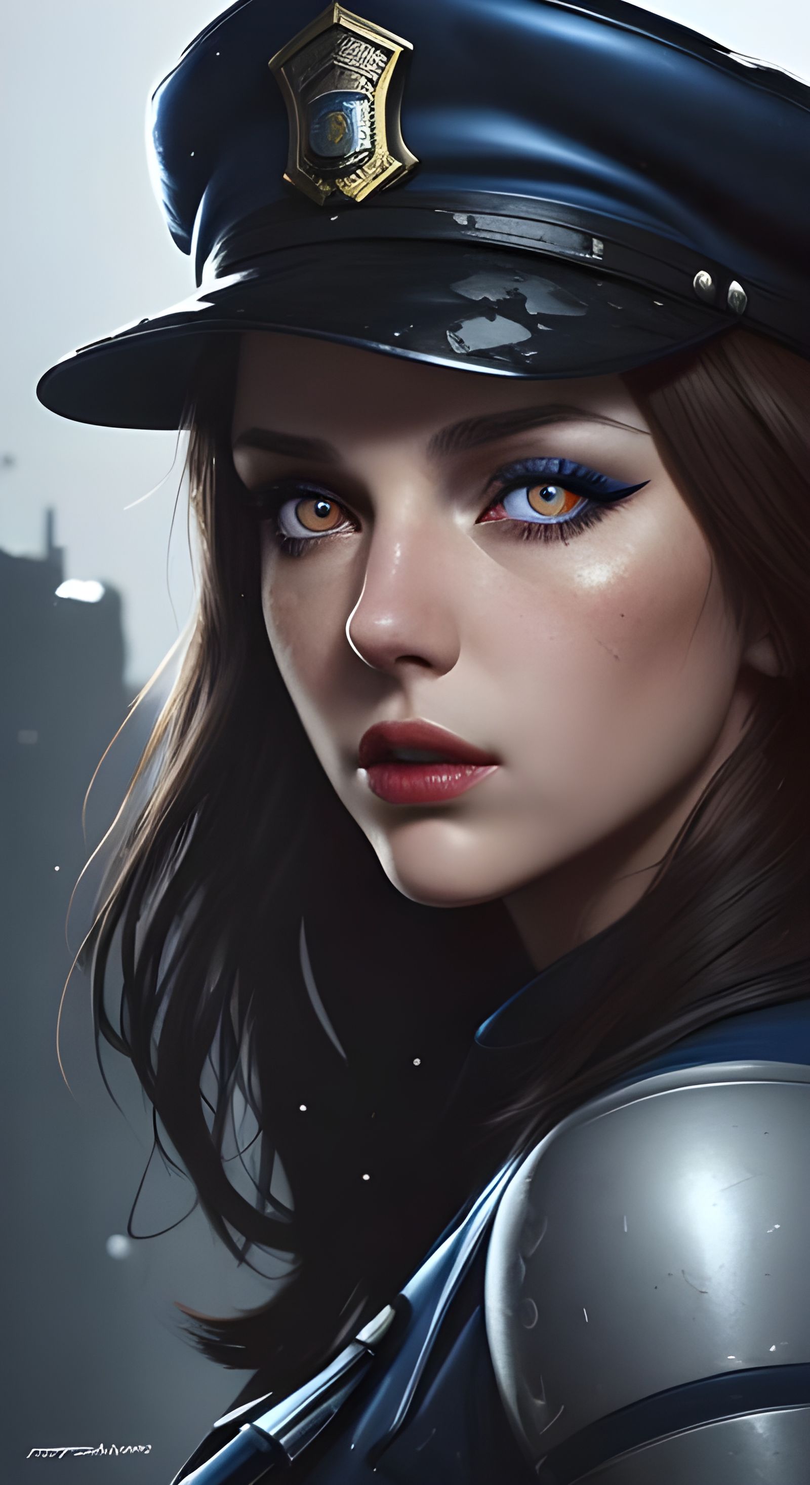 Police Girl - AI Generated Artwork - NightCafe Creator