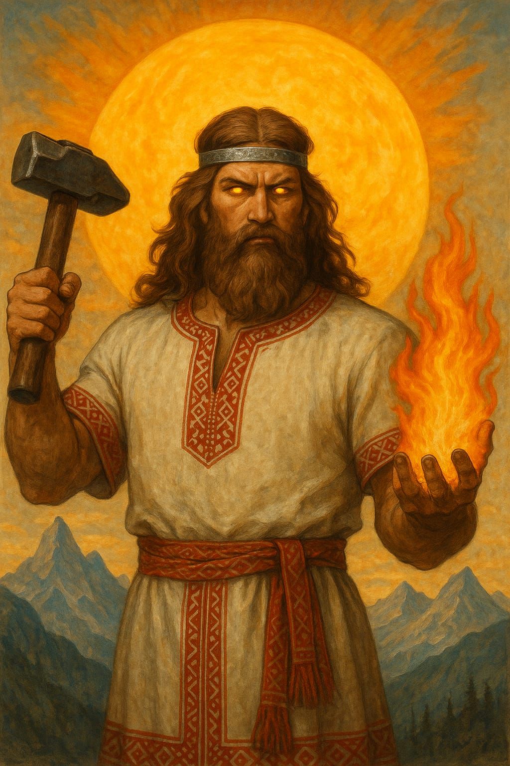 Svarog - Slavic god of fire, blacksmithing and sun