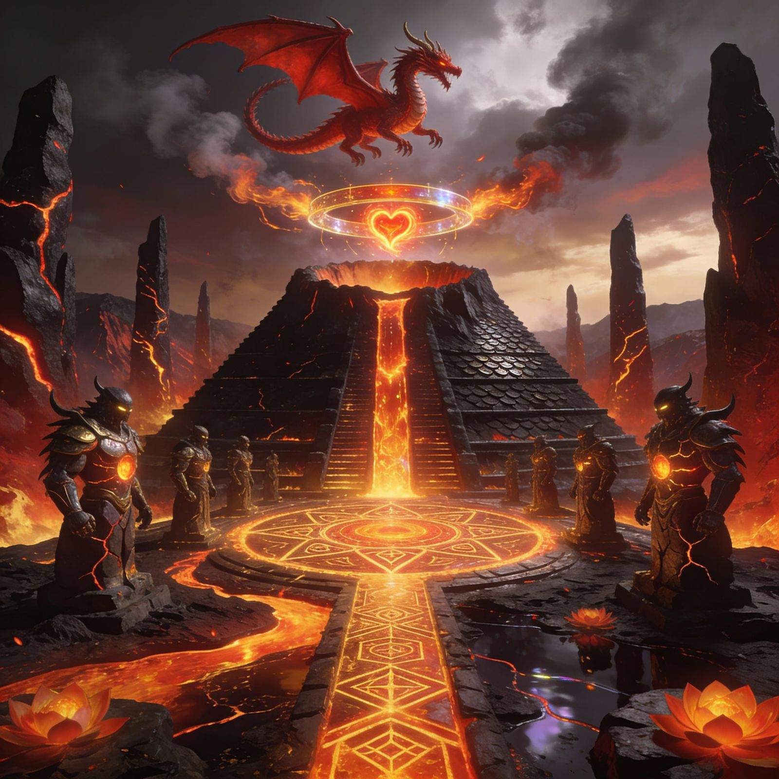 Volcanic Dragonfire Temple – Reforged From the Ashes  by @Midnight Shadow Dezinez