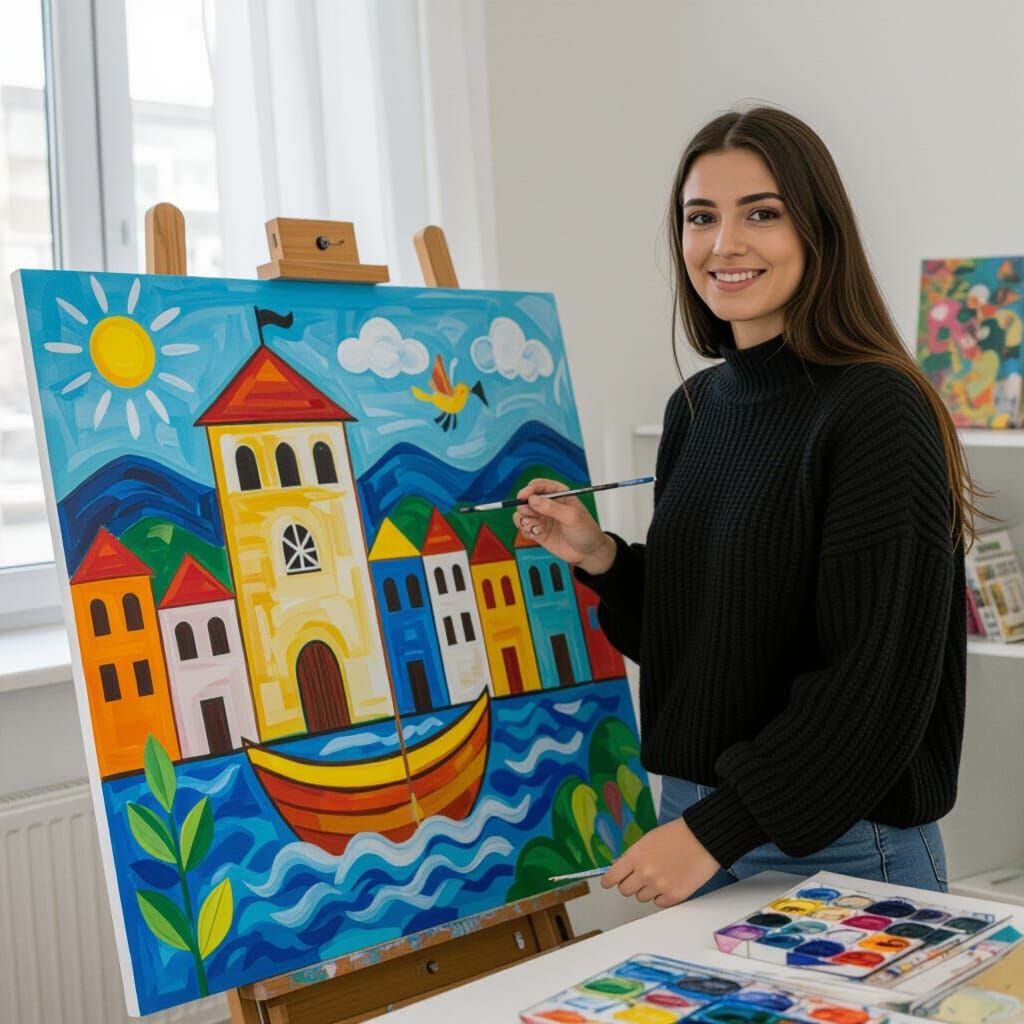 Artistic Mermaid Illustration