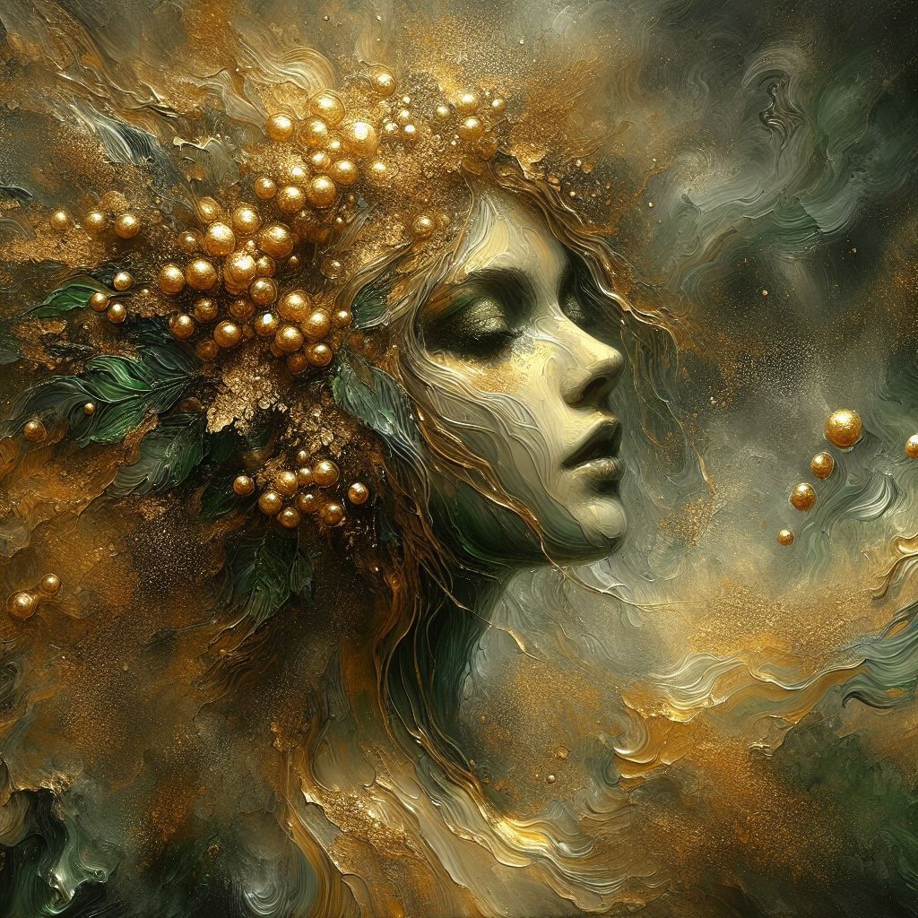 Golden Green Portrait