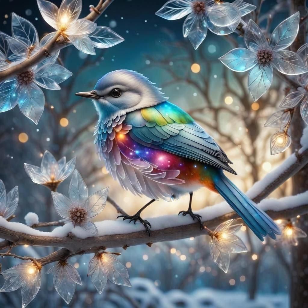 Magical Ice Bird  by @Kit30kat