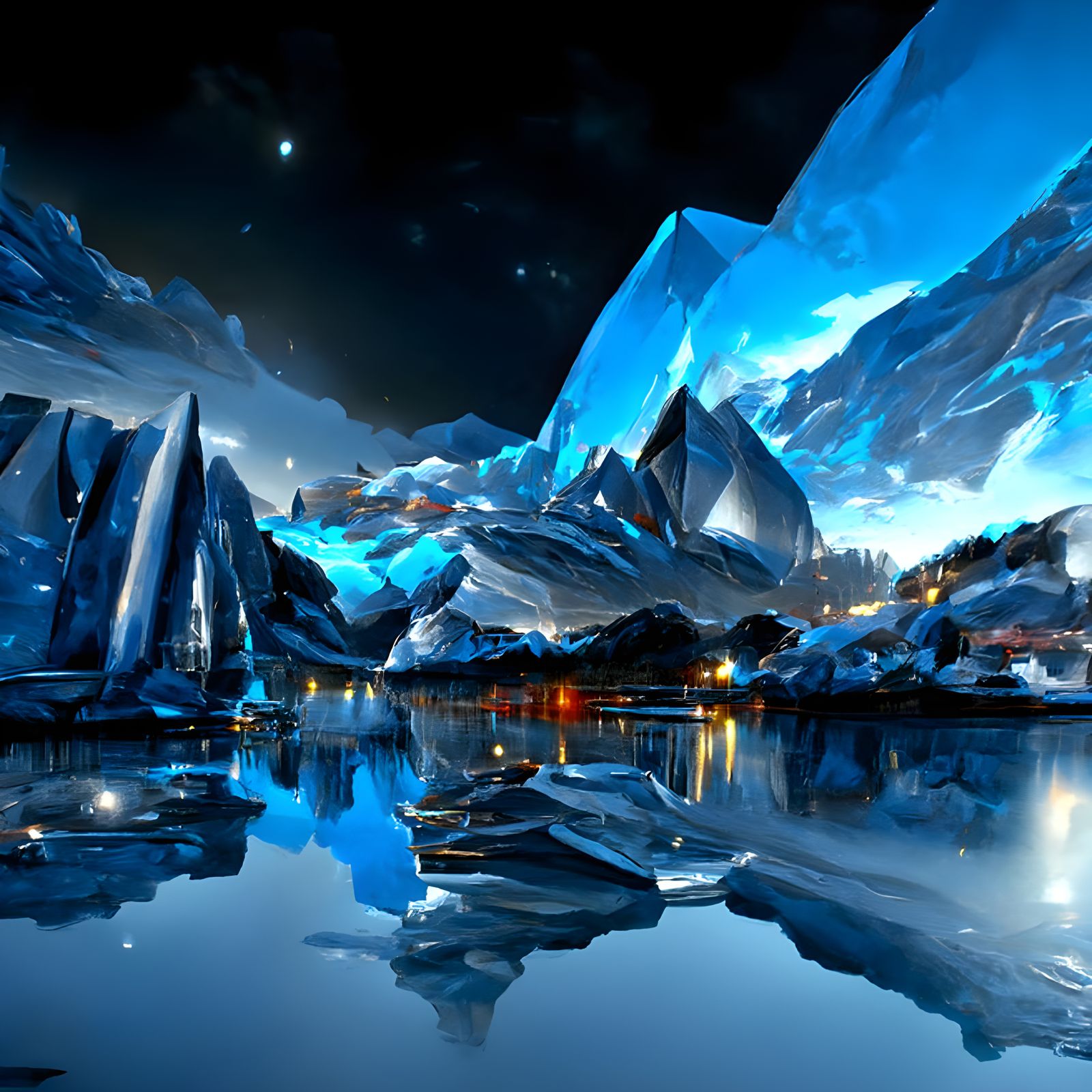 A Crystal Haven AI Generated Artwork NightCafe Creator