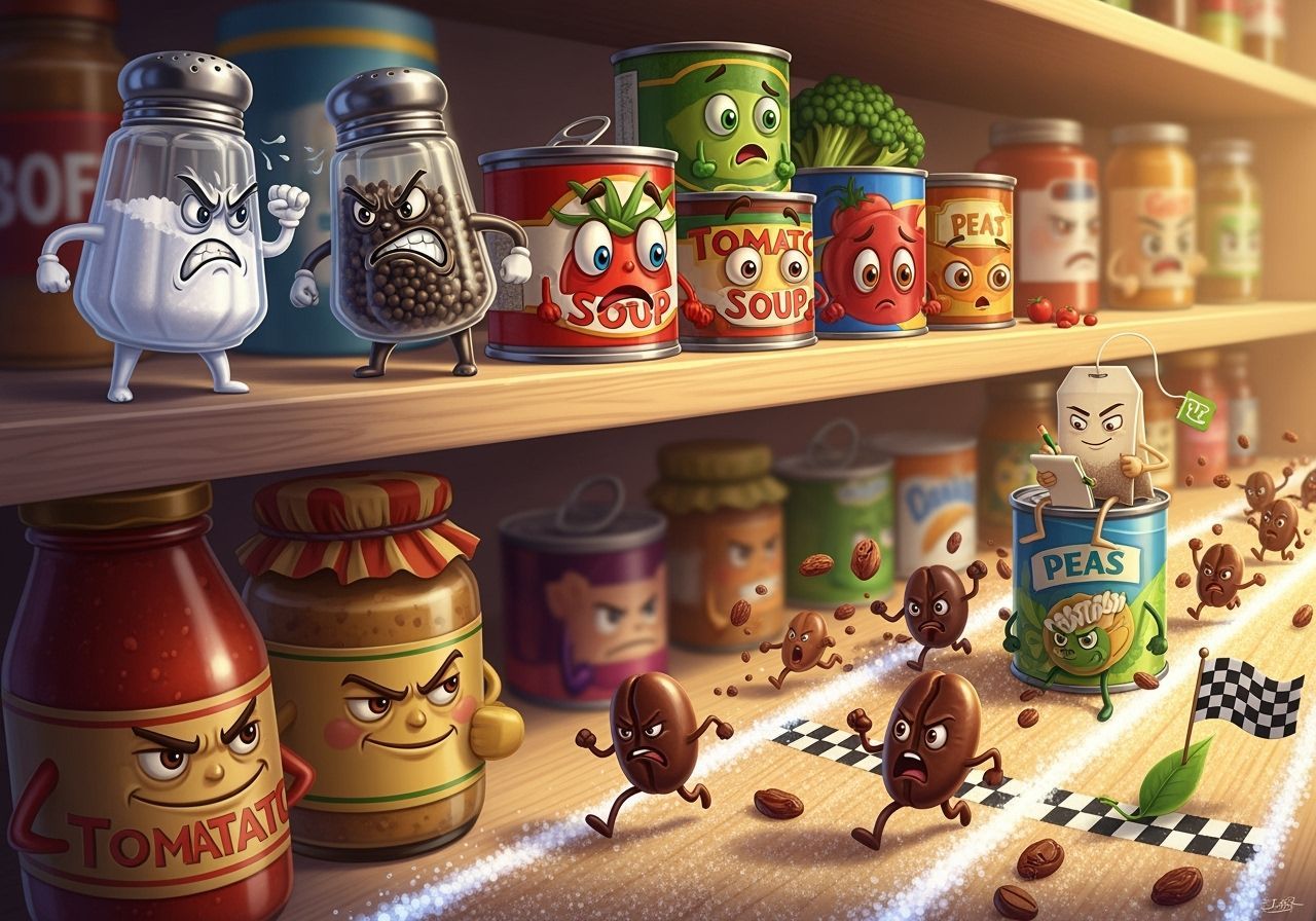 Never a dull moment in the pantry.  by @Oddly Enough