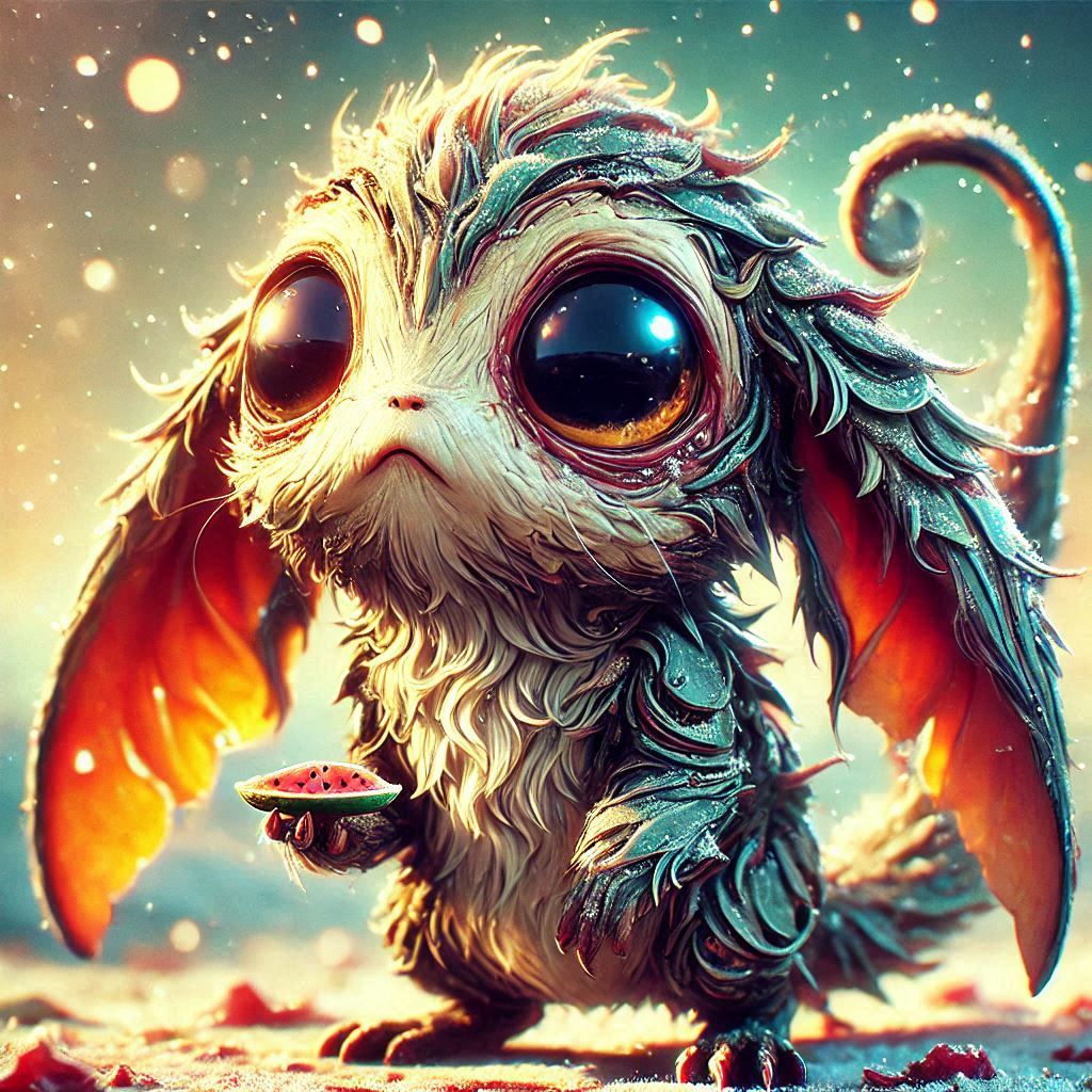 adorable fairy-tale fantasy creature portrait..