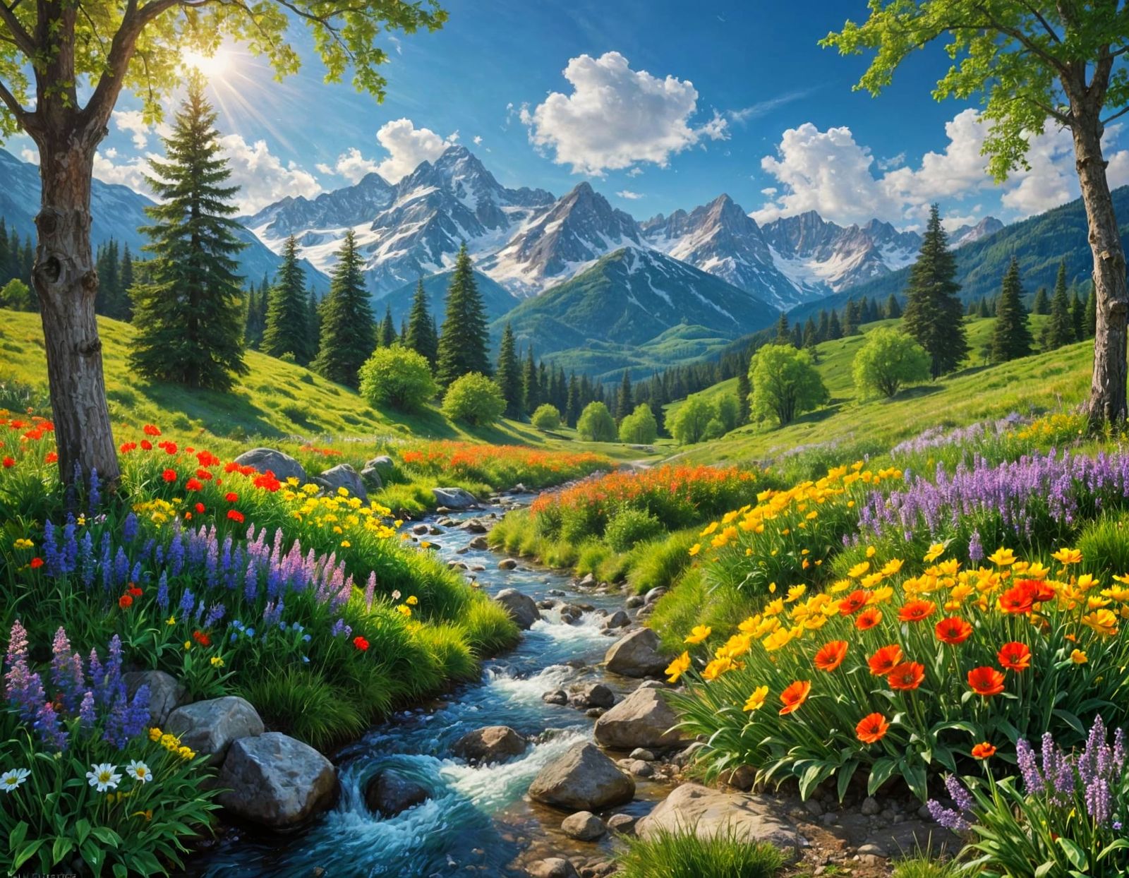 A vibrant spring  by @Vadym