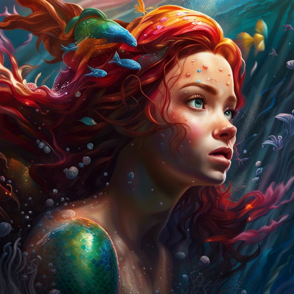 The little mermaid - AI Generated Artwork - NightCafe Creator