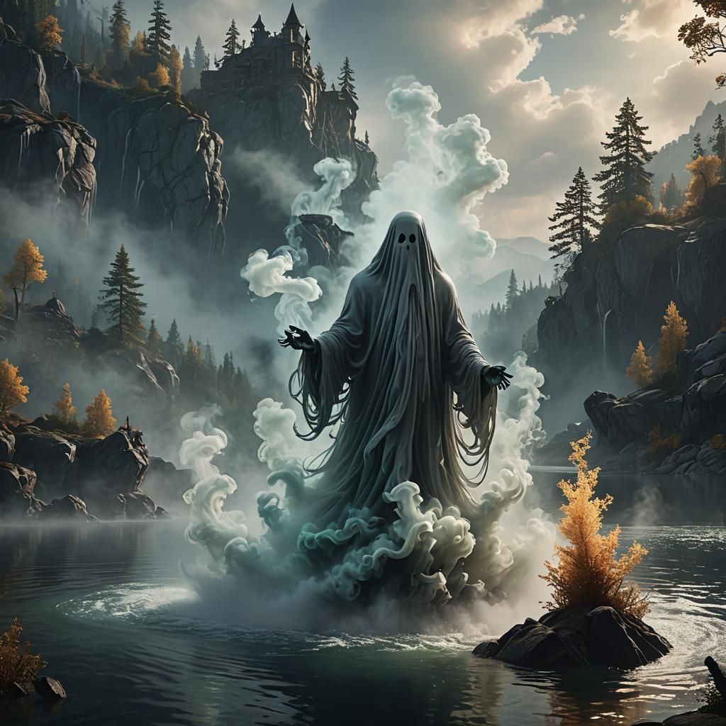ghost from the lake  by @Sciffler