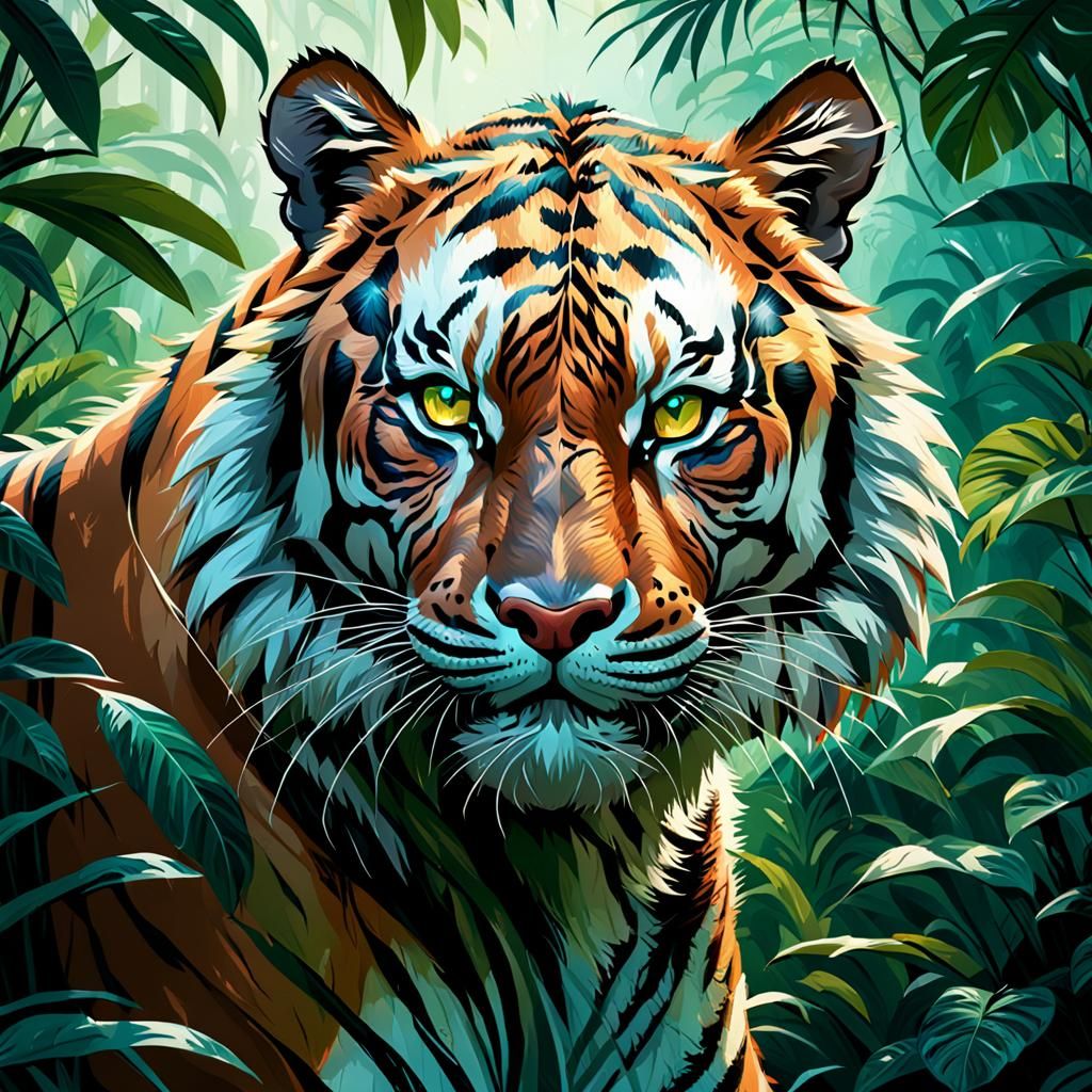 Tiger - AI Generated Artwork - NightCafe Creator