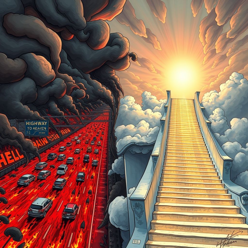 A demonic creature's face