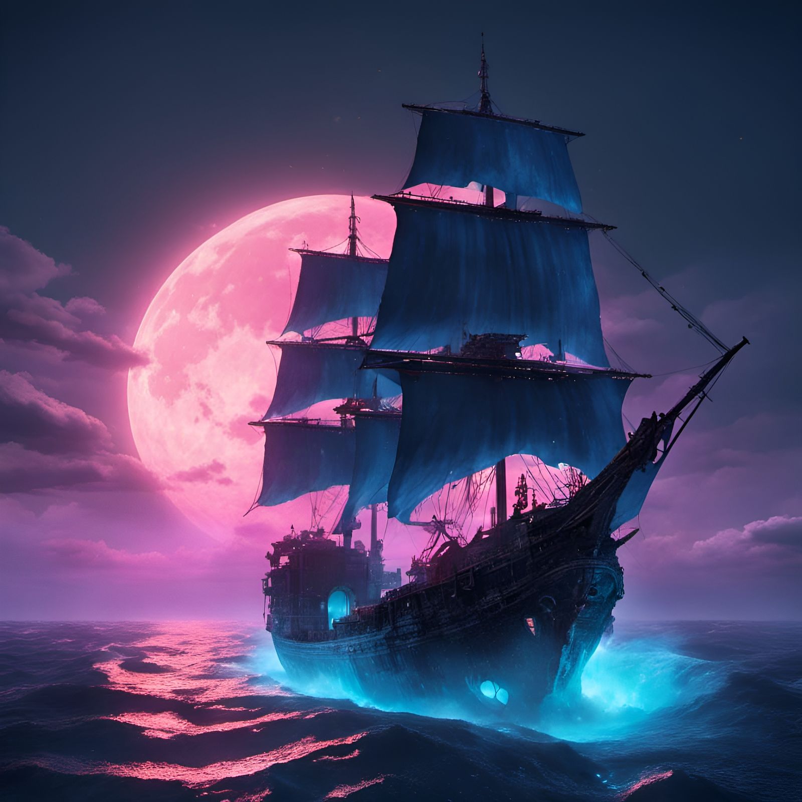Ethereal Ghost Ship  by @Nameless309