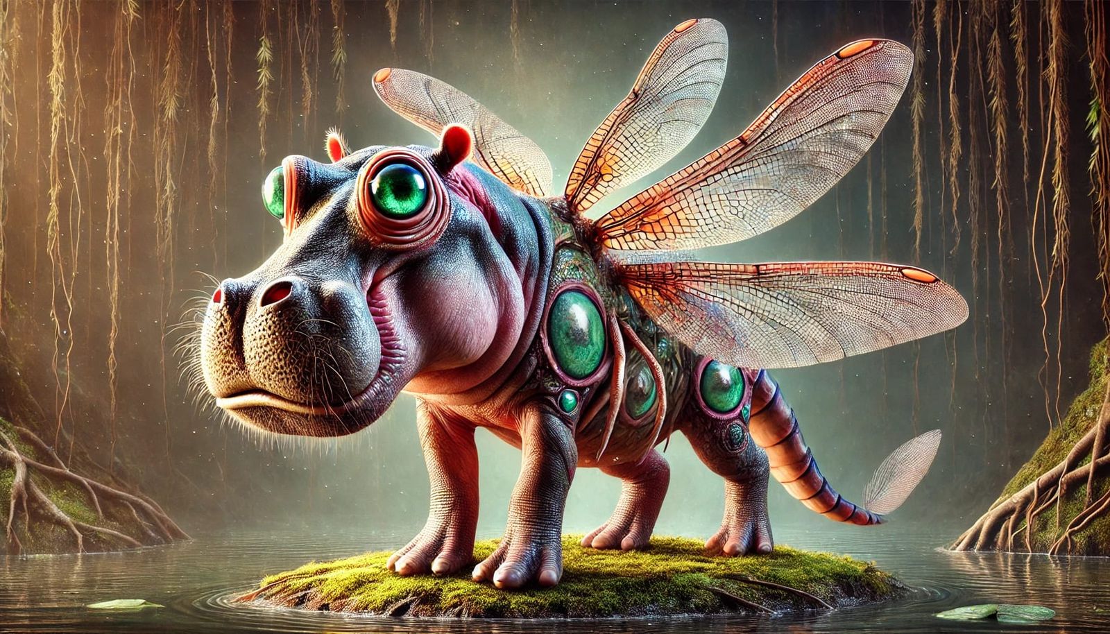 Swamp Guardian: The Hippo-Dragonfly