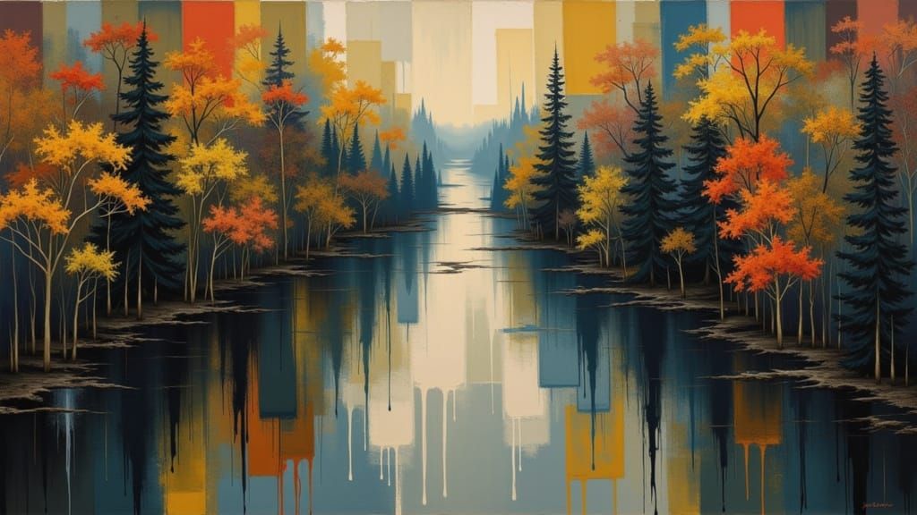 The hour that the forest puts the lake to bed (0 likes)  by @Billy Ruffian