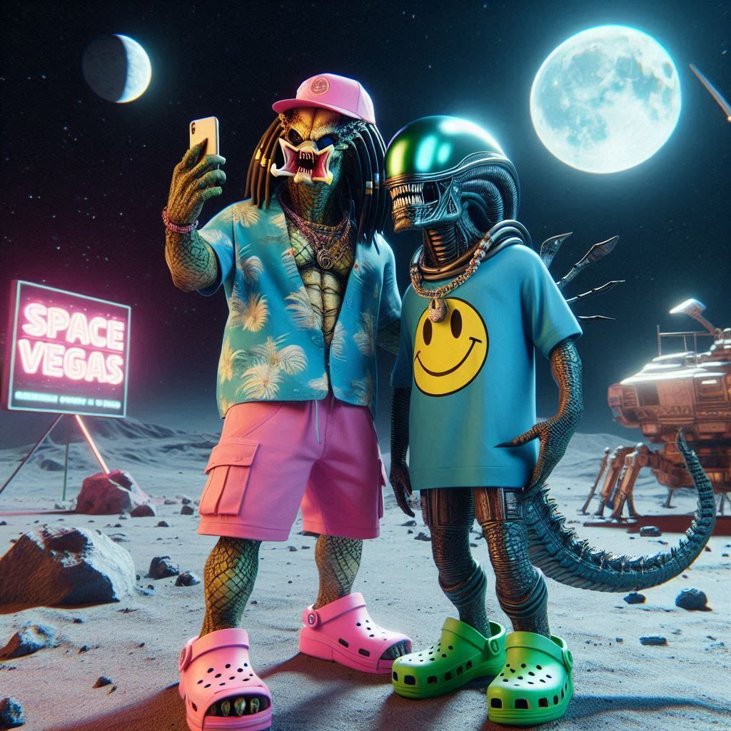 Bros Day Selfies on the Moon 21