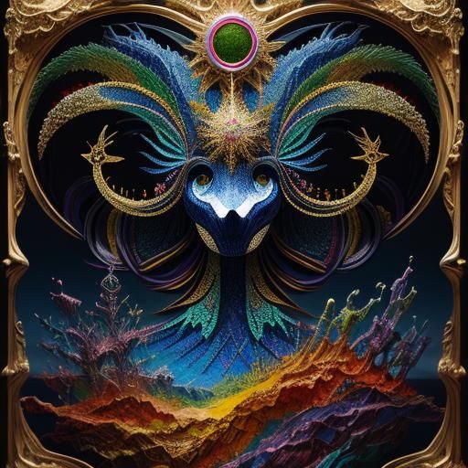 Opera, Circus, Oil on canvas, Colorful, Vivid, Sparkly, Scin...