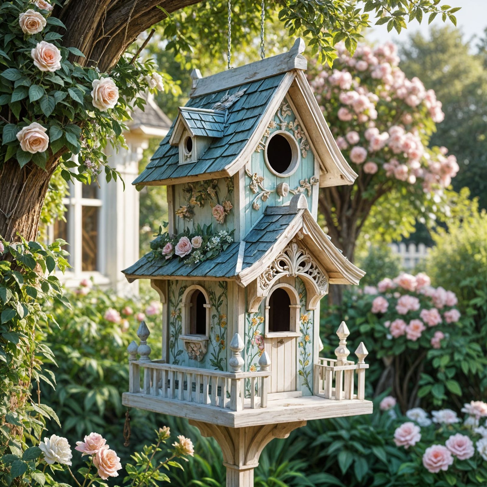 Victorian style birdhouse  by @Soynuts