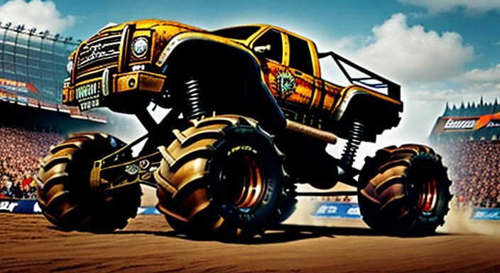 monster truck - AI Generated Artwork - NightCafe Creator