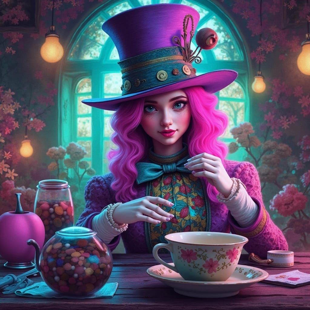 Lady Mad Hatter 0 likes  by @Beautiful Mind