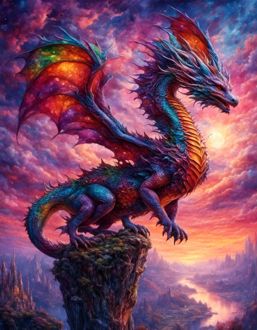 A majestic dragon - AI Generated Artwork - NightCafe Creator