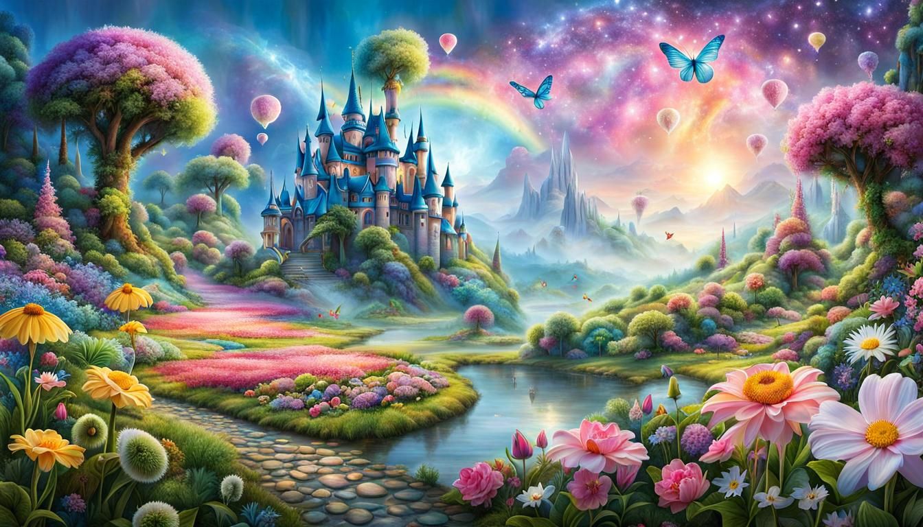 Soft Fairy Dreamland - AI Generated Artwork - NightCafe Creator