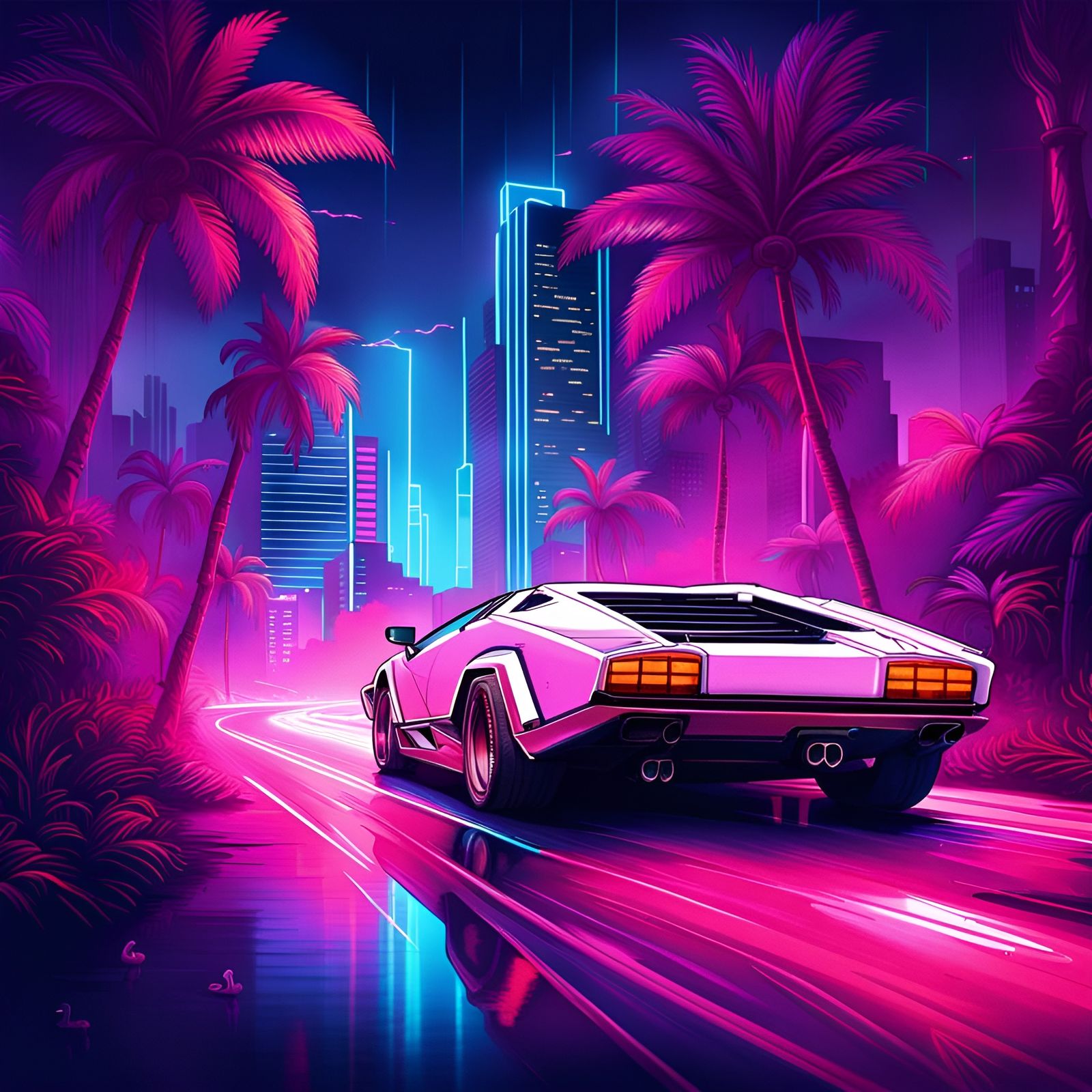 Miami Vice - AI Generated Artwork - NightCafe Creator