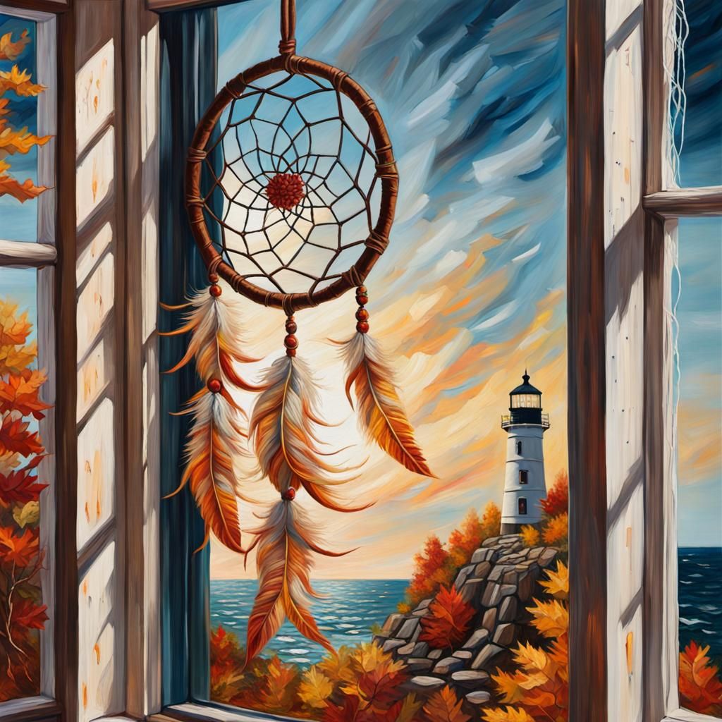 Dreamcatcher on an autumn day