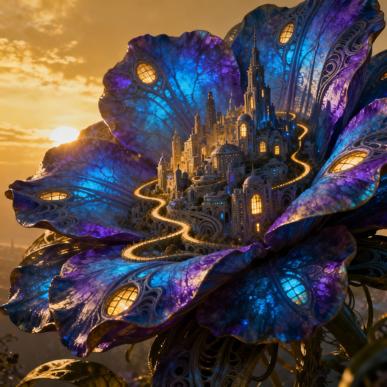 Petals City  by @DarkUnicornVet 