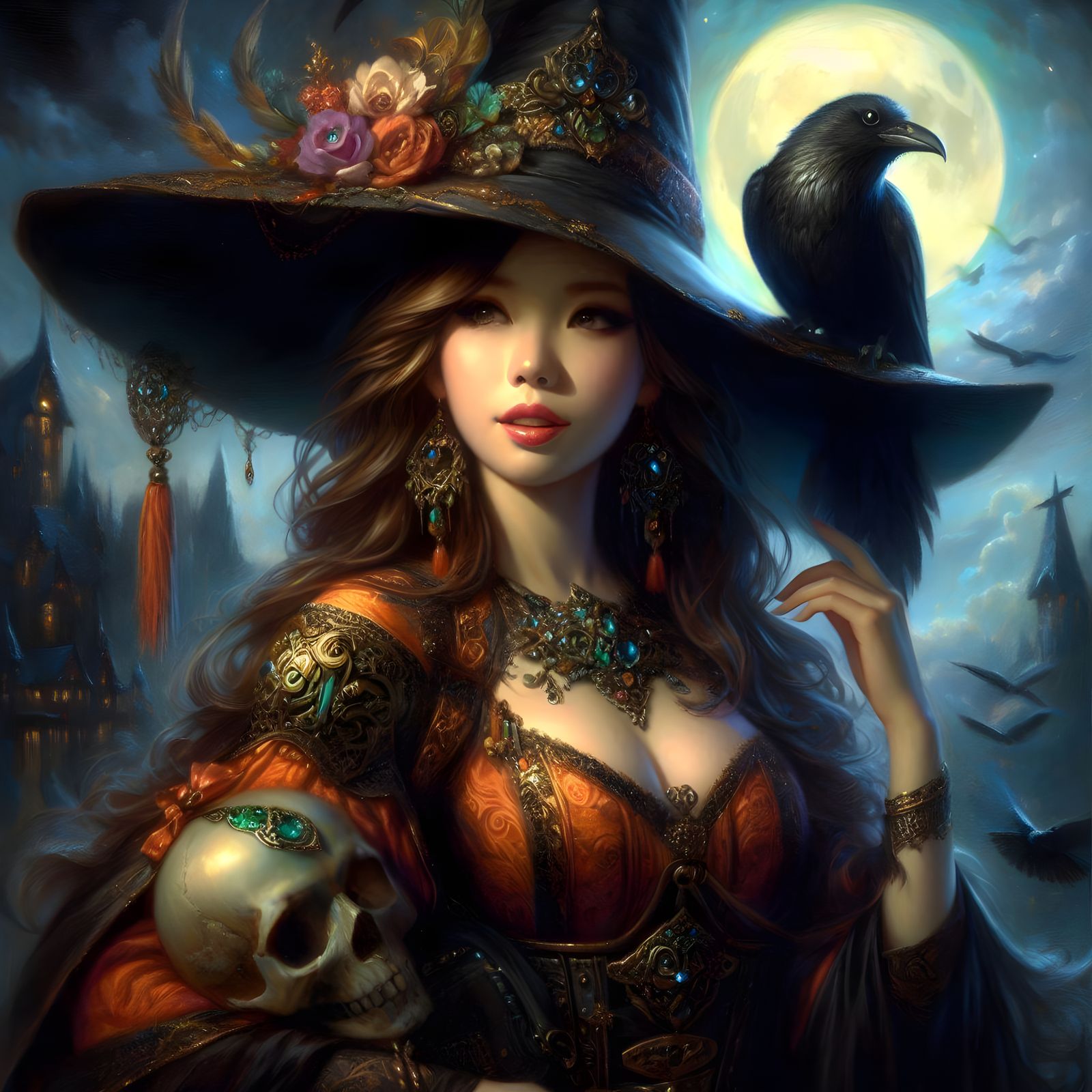 Witch And Raven Familiar #2