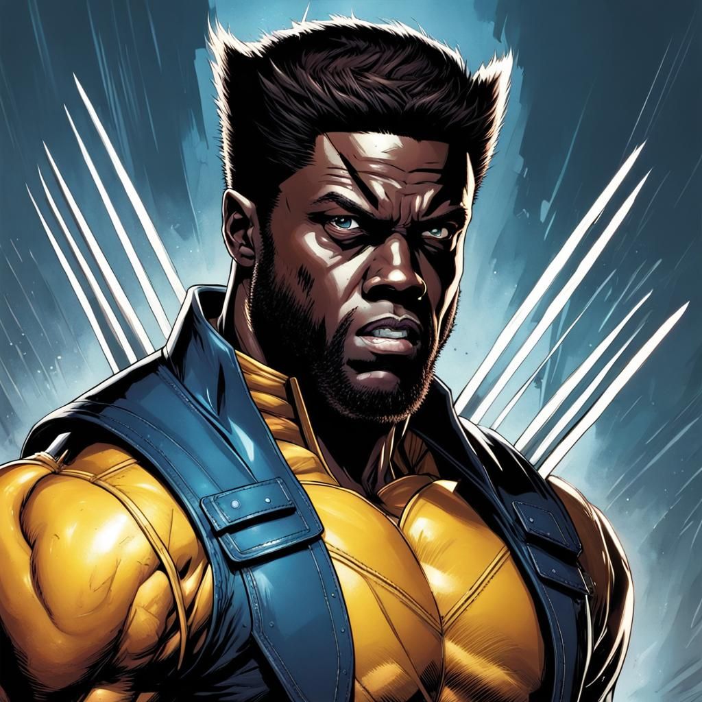 Kevin Hart como Wolverine - AI Generated Artwork - NightCafe Creator