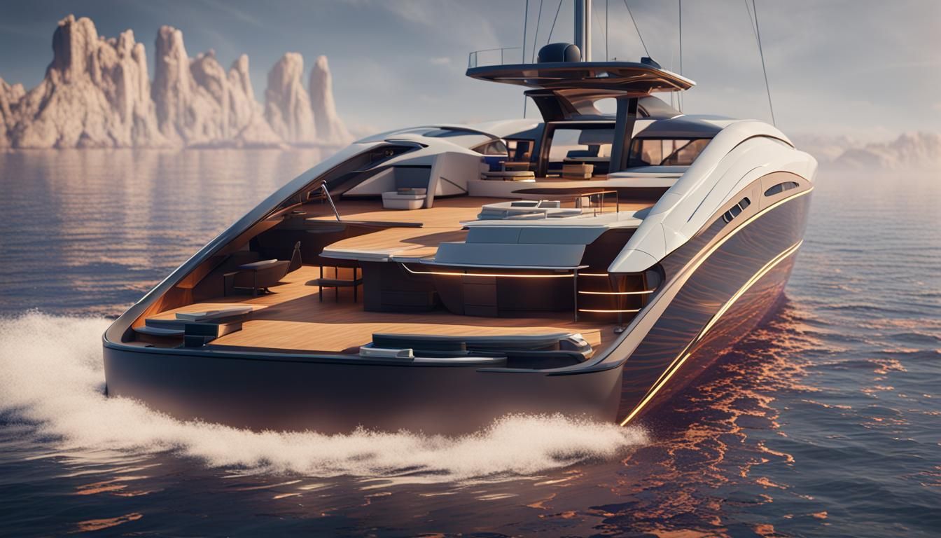a modern a yacht