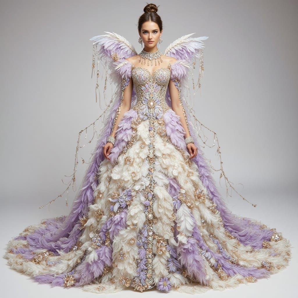 Lavender Feather Outfit