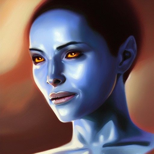 blue skin alien women - AI Generated Artwork - NightCafe Creator