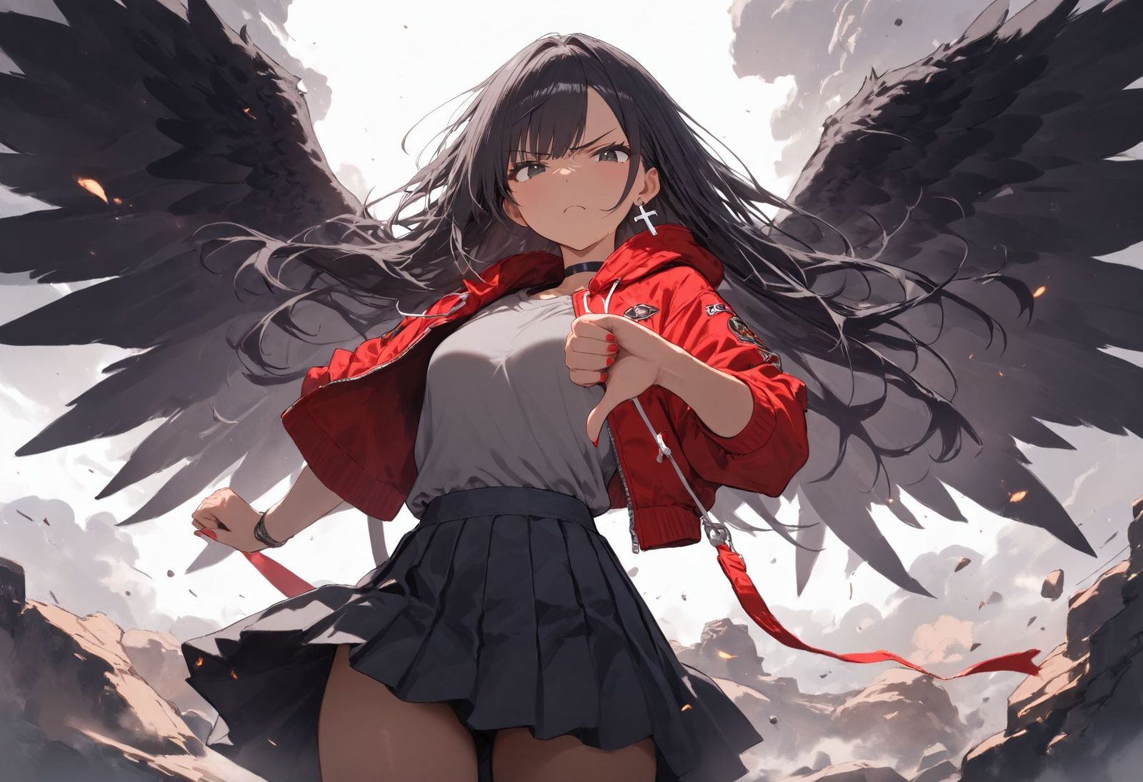 Angry Crow-girl (V4)