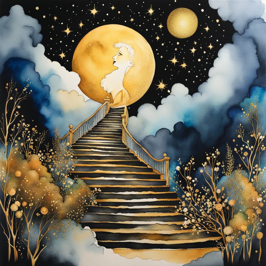 There's a lady who's sure 
All that glitters is gold 
And sh...