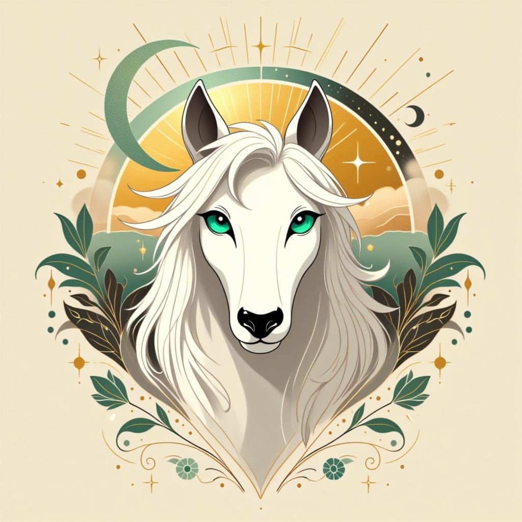 <lora:Cat portrait:1.0> white horse