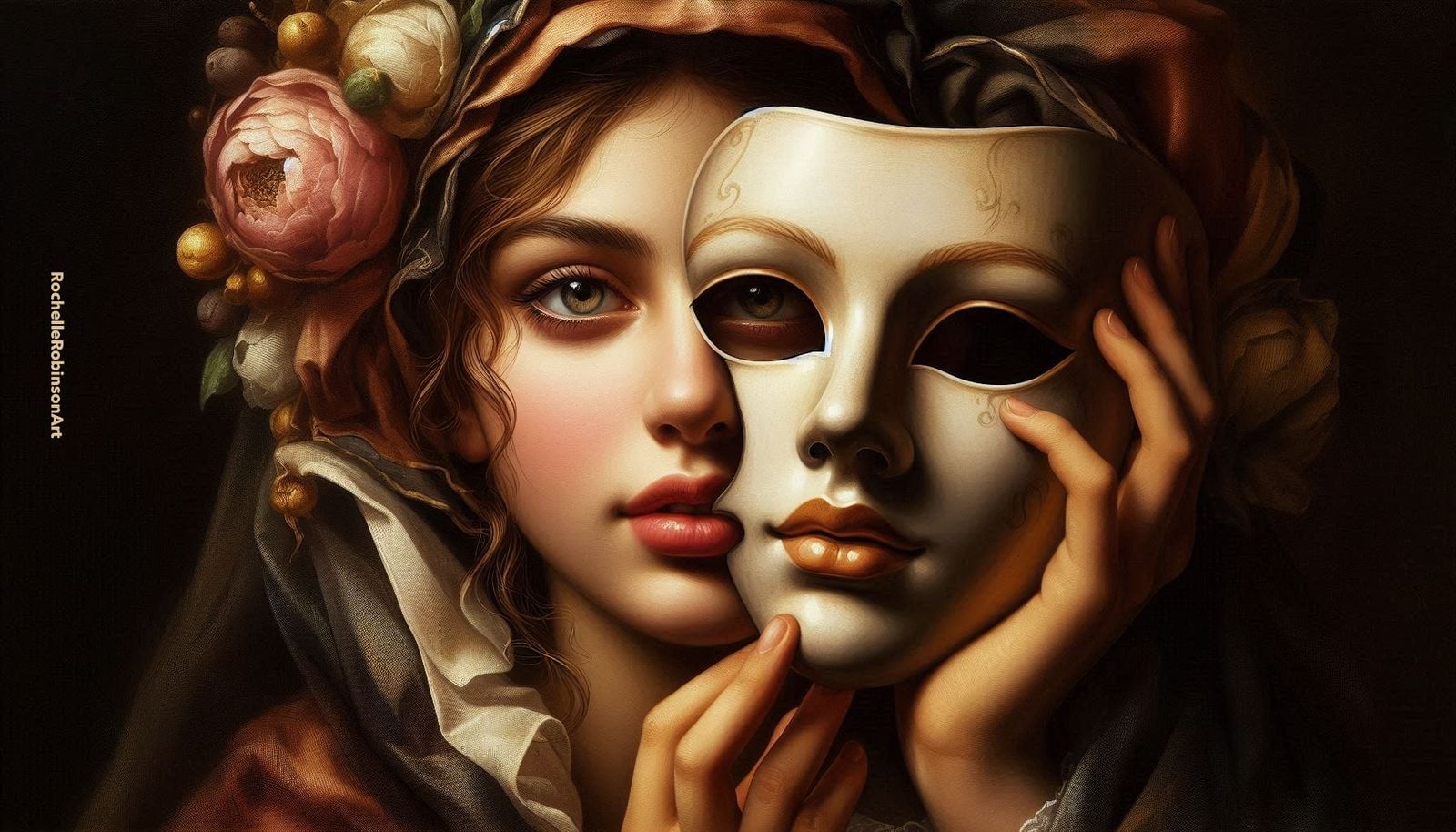 Woman and Mask