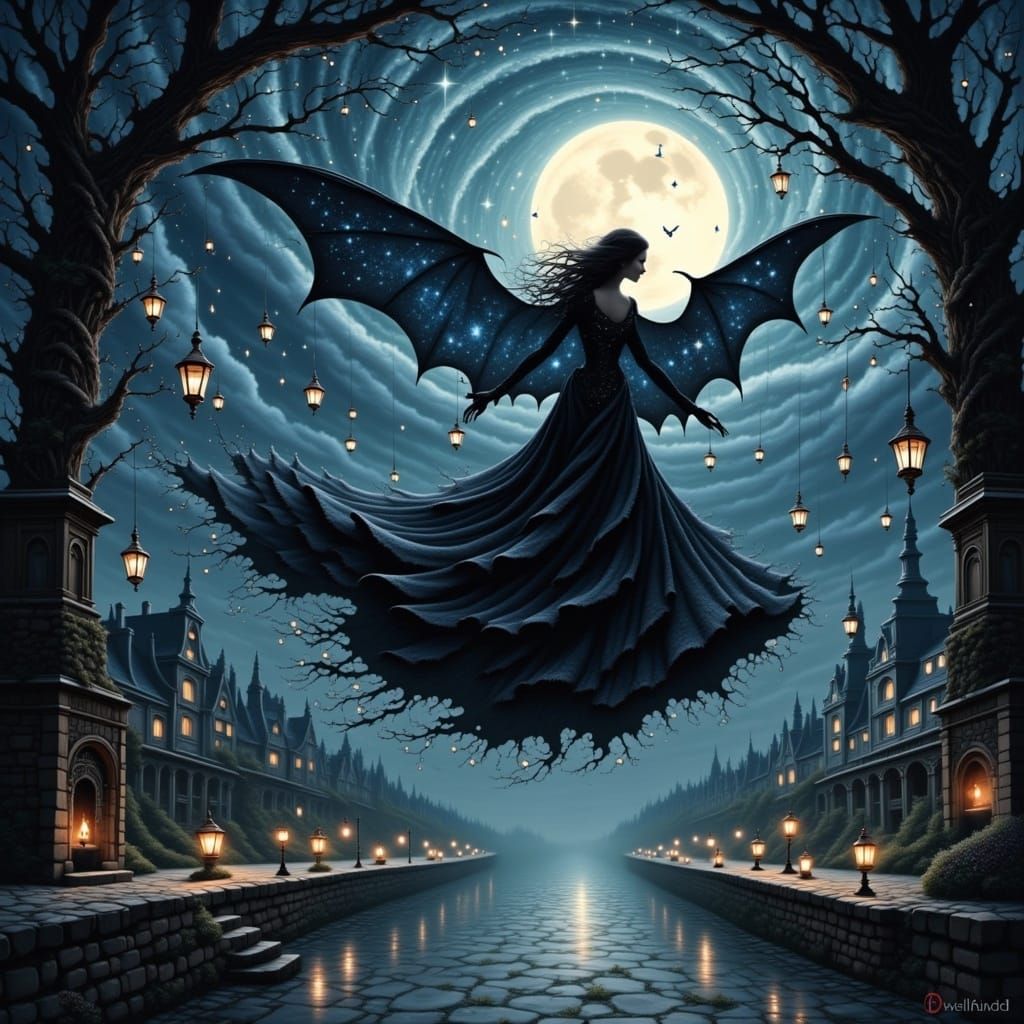 Dracula’s laughter echoes through the breeze
 