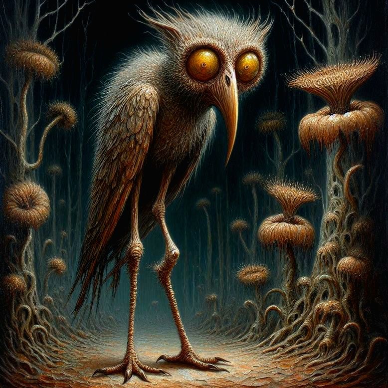 Owls. Clay. Surrealism