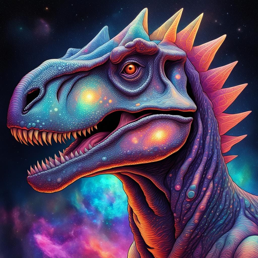 COSMIC DINOSAUR - AI Generated Artwork - NightCafe Creator