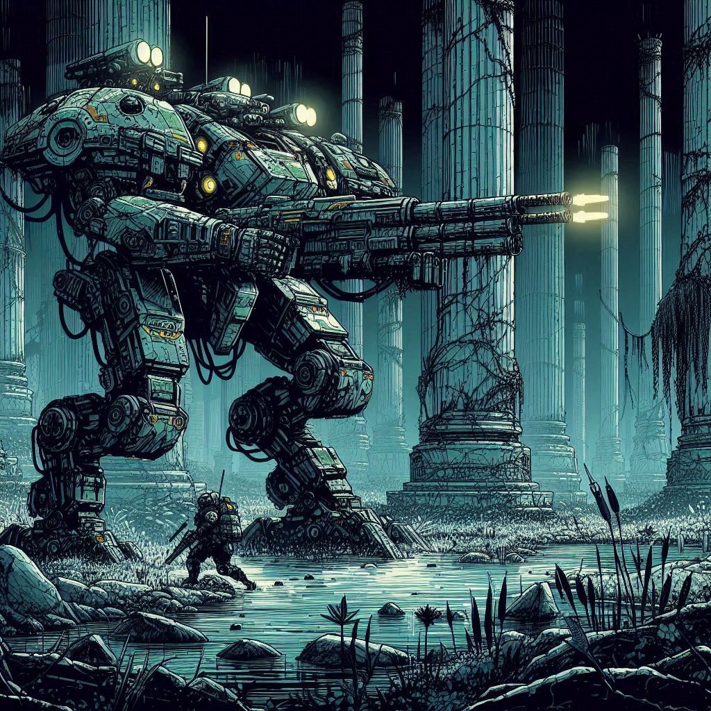 In the ruins of the Ancients